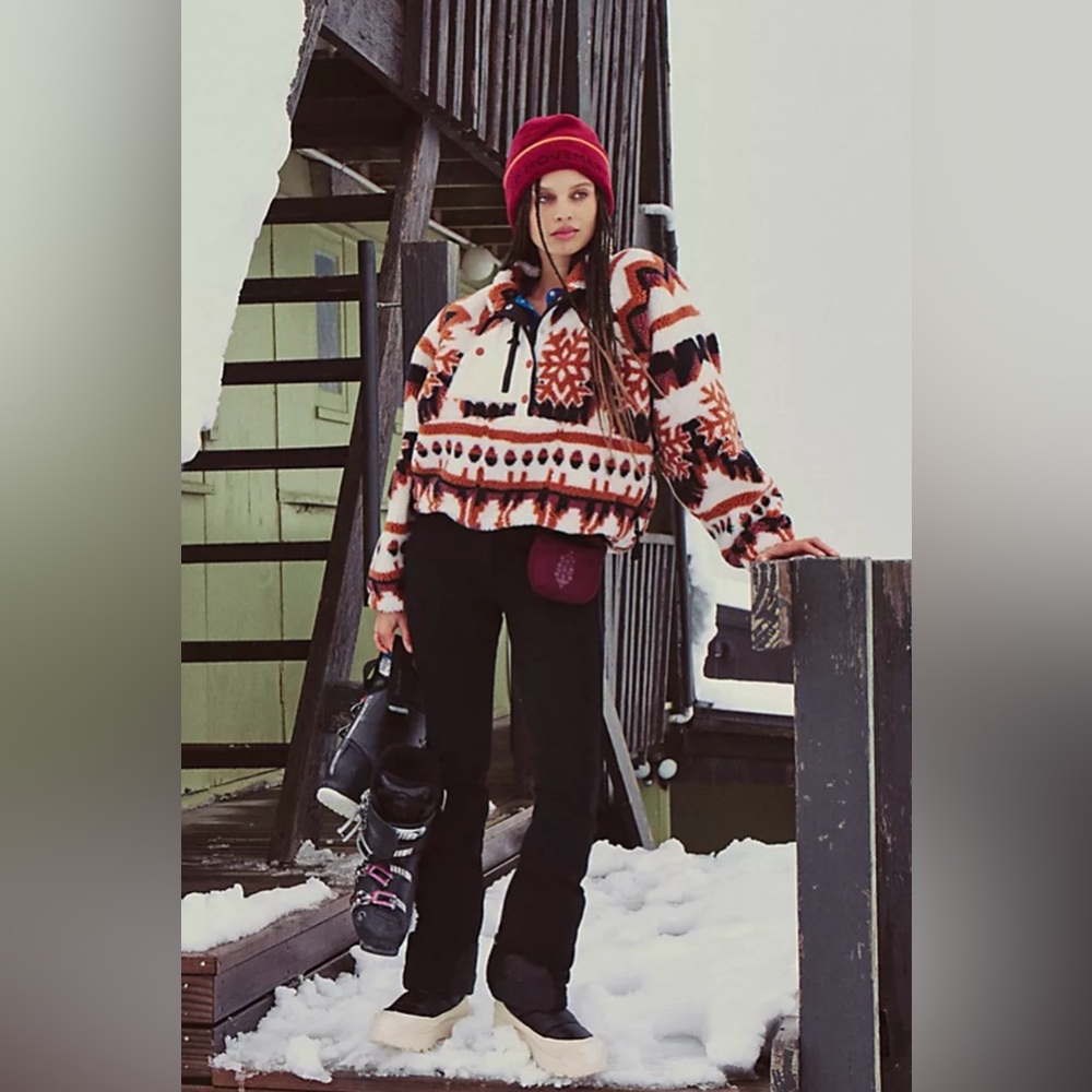 Free People Movement Snowflake Rocky Ridge Pullover Sweatshirt NWT